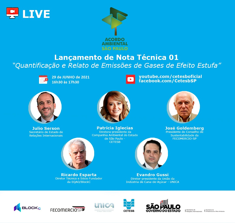 Você está visualizando atualmente Acordo Ambiental São Paulo: Lançamento de Nota Técnica 01 “Quantificação e Relato de Emissões de Gases de Efeito Estufa”